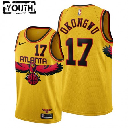 Maillot Basket Atlanta Hawks Onyeka Okongwu 17 Nike 2021-22 City Edition Throwback 90s Swingman - Enfant